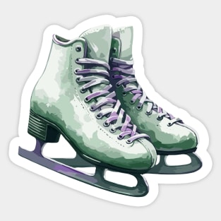 Ice Skating Boots Sticker